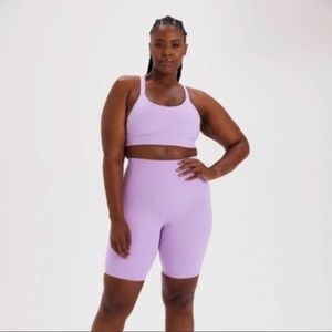 Lilac set - tommy bra and bike short